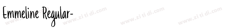 Emmeline Regular字体转换
